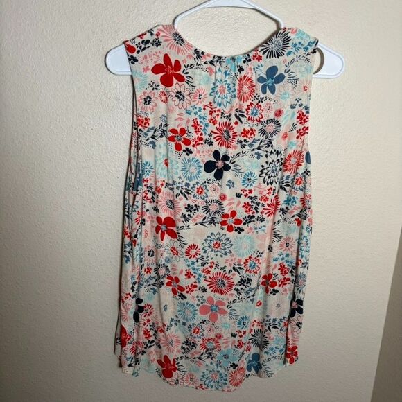 Sonoma Tank Top Women's Medium V-Neck Floral Sleeveless Printed Boho Shirt - Picture 4 of 8